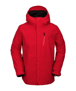 red snowboard jacket