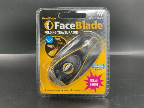 HeadBlade Sport Razor, Triple Blade Cartridges, Folding Razor & Scrub Lotion NEW - Picture 8 of 14