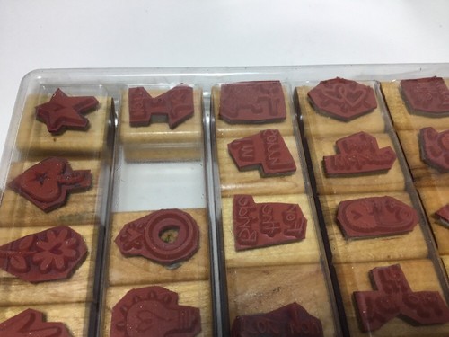 2002 Stampin Up! Mini Mates All Occasion - Set of 28 stamps - Pre Owned - Picture 4 of 6
