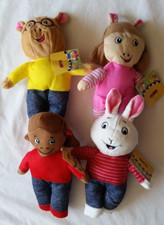 Arthur and Friends Plush Toy Set of 4 DW Buster Francine Arthur NEW