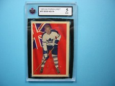 1963/64 PARKHURST NHL HOCKEY CARD #70 BOB NEVIN KSA 5 EX SHARP!! 63/64 PARKIE