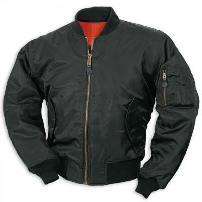 Brandit MA1 Bomberjacke Fliegerjacke Pilotenjacke schwarz
