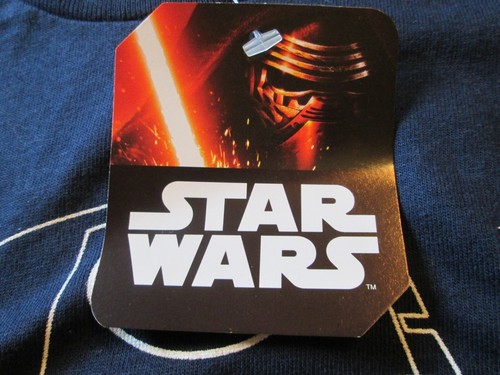 NWT Star Wars Navy Blue T Shirt Adult Mens Large L White R2D2 Droid Outline New - Picture 5 of 6