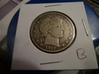 1912 D circulated Barber half dollar in fine condition b