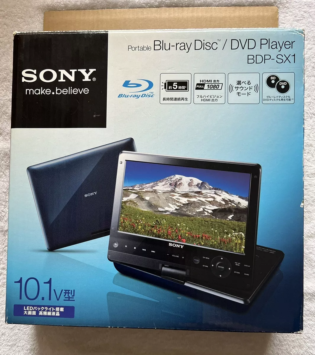 Used SONY BDP-SX1 10.1 DVD Blu-ray Disc Player with box from Japan