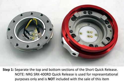 Black 6061-T6 Aluminum Spacer for NRG SRK-400 Series Short Thin Quick Releases - Bild 7 von 14