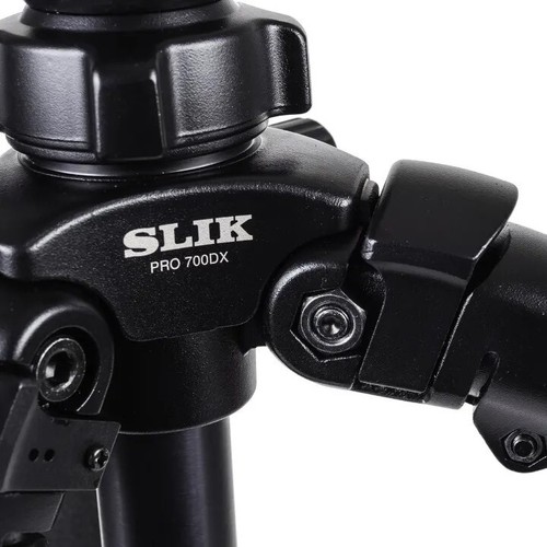 Slik Pro 700DX Professional Camera Tripod with 3-Way Pan/Tilt Head Titanium Legs - Picture 8 of 9