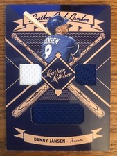 2019 Panini Leather & Lumber Triple Jersey Relic Danny Jansen Toronto Blue Jays