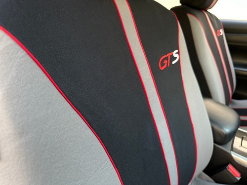 For Toyota Camry Car Seat Covers Full Set Durable Black Gray Poly Cotton 9PCS - Picture 9 of 10