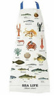 Sea Life Kitchen Apron Gift Republic Fish Ecologie Cotton With Free recipe book