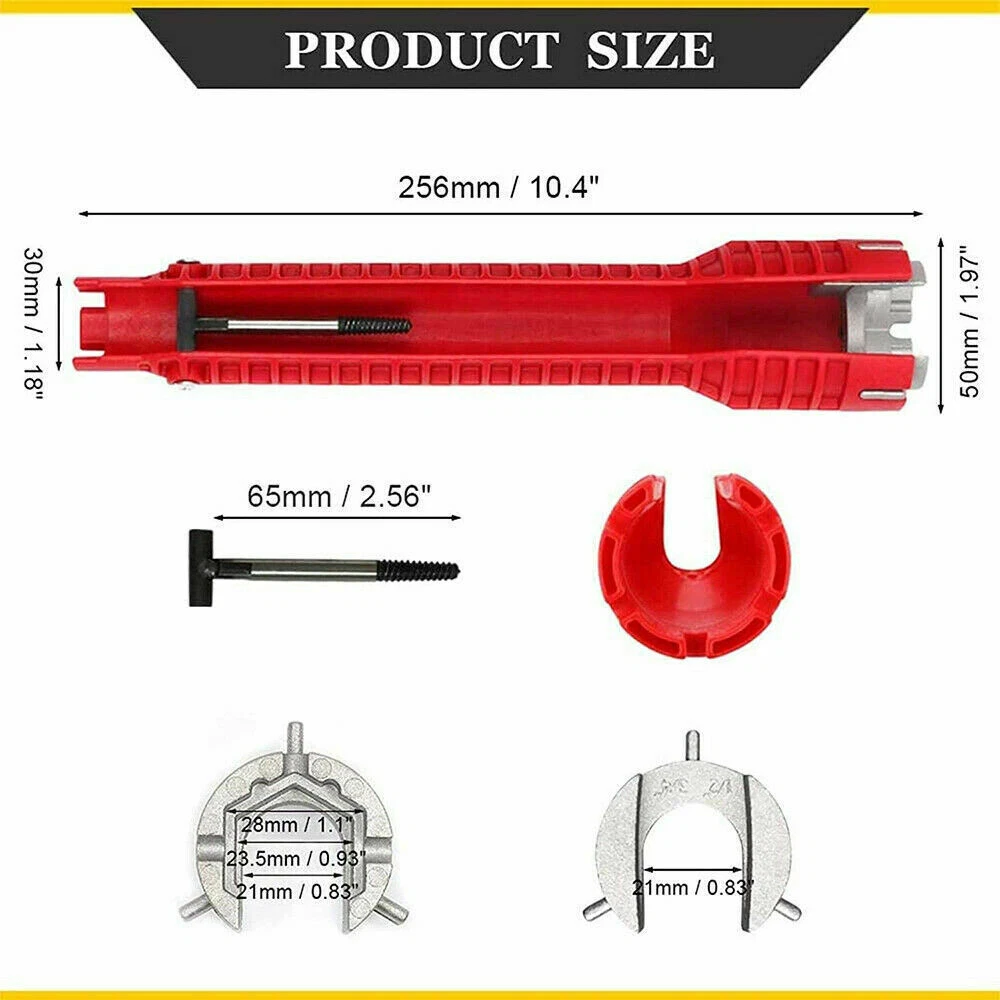 Multi-Tool Faucet and Sink Installer Pipe Wrench for Plumbers and Homeowners by ZYL