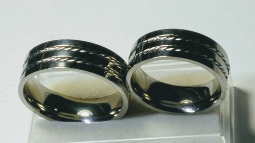 APPEALING TITANIUM BAND RINGS SIZES 13.0-13.25,12.25,11.25, AND 9.25-9.5! - Bild 9 von 12