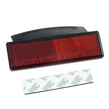Reflector Rear " FENDER " Red Rectangular 93x28 MM Adhesive Motorcycle Plate