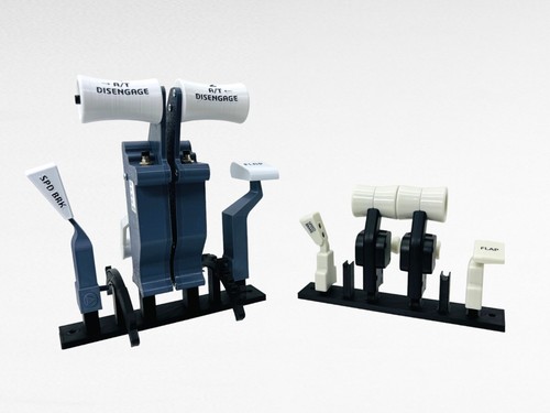 B737 Thrustmaster TCA Upgrade Addons, Full Electronic Throttle Levers, Gray - Picture 14 of 18