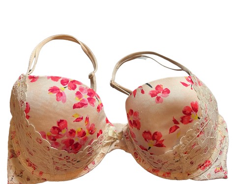 Victoria's Secret Floral Lined Demi Double Bra - Very Soft - Size 34D - Picture 8 of 9