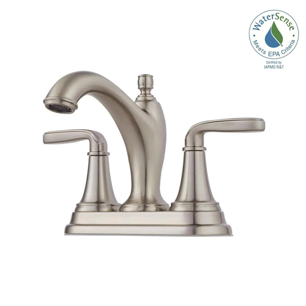 Northcott 4 in. Centerset 2-Handle Bathroom Faucet in Brushed Nickel by Pfister
