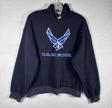 United States Air Force Men's X-Large Navy Blue Pullover Hooded Sweatshirt...