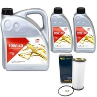MotoröL Set Febi SAE 10W-40 7 Liter + ÖLfilter FüR Alfa Romeo Brera Spider 2.4