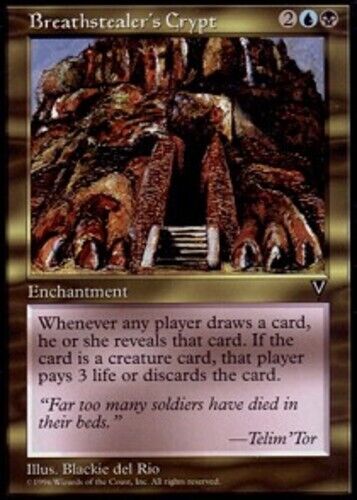 Korean Breathstealer's Crypt ~ Near Mint Visions Foreign Stock Image MTG Magic U - Picture 1 of 1