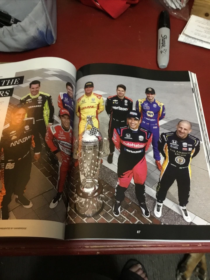2021 INDY 500 PROGRAM INDIANAPOLIS MOTOR SPEEDWAY HELIO CASTRONEVES ANDRETTI - Image 3 of 3