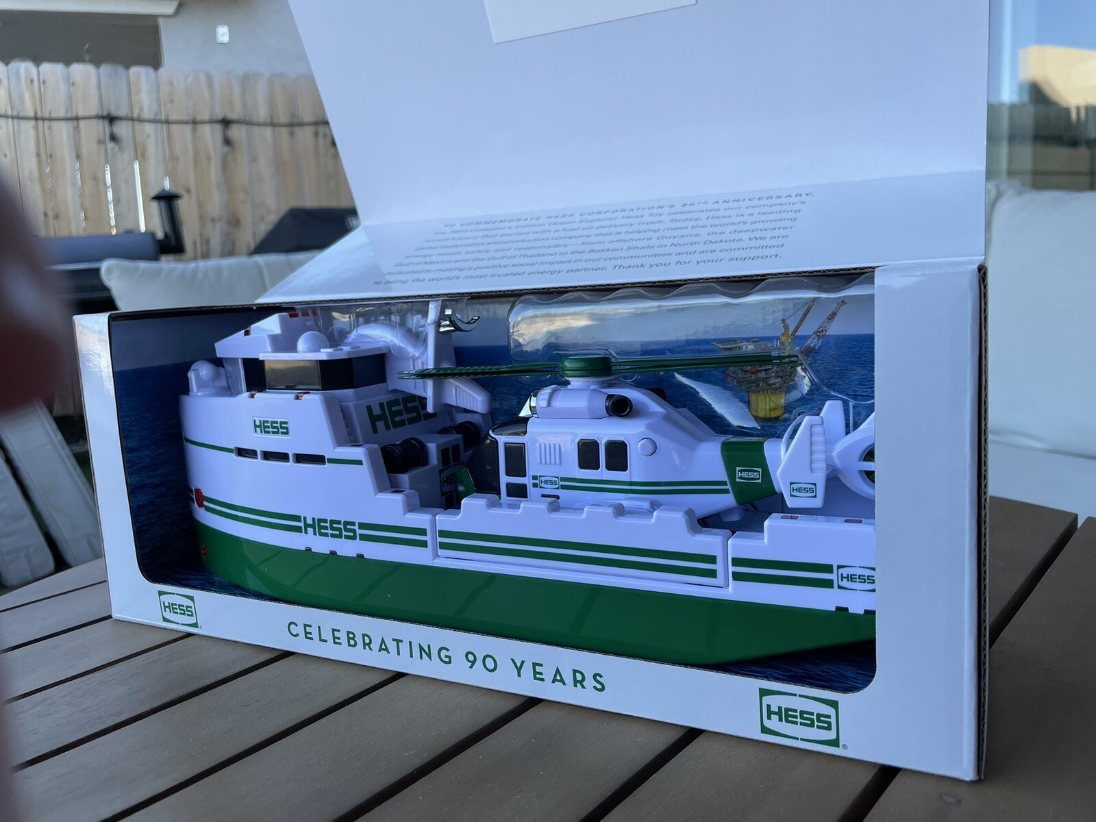 NEW 2023 HESS TOY TRUCK 90TH ANNIVERSARY COLLECTOR'S EDITION OCEAN