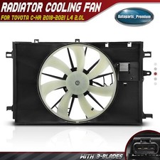 Radiator Fan Assembly w/ Shroud & Control Module for Toyota C-HR 2018-2021 2.0L