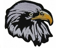 BRAND NEW AMERICAN BALD EAGLE FACING RIGHT WILD BIRD ANIMAL BIKER IRON ON PATCH