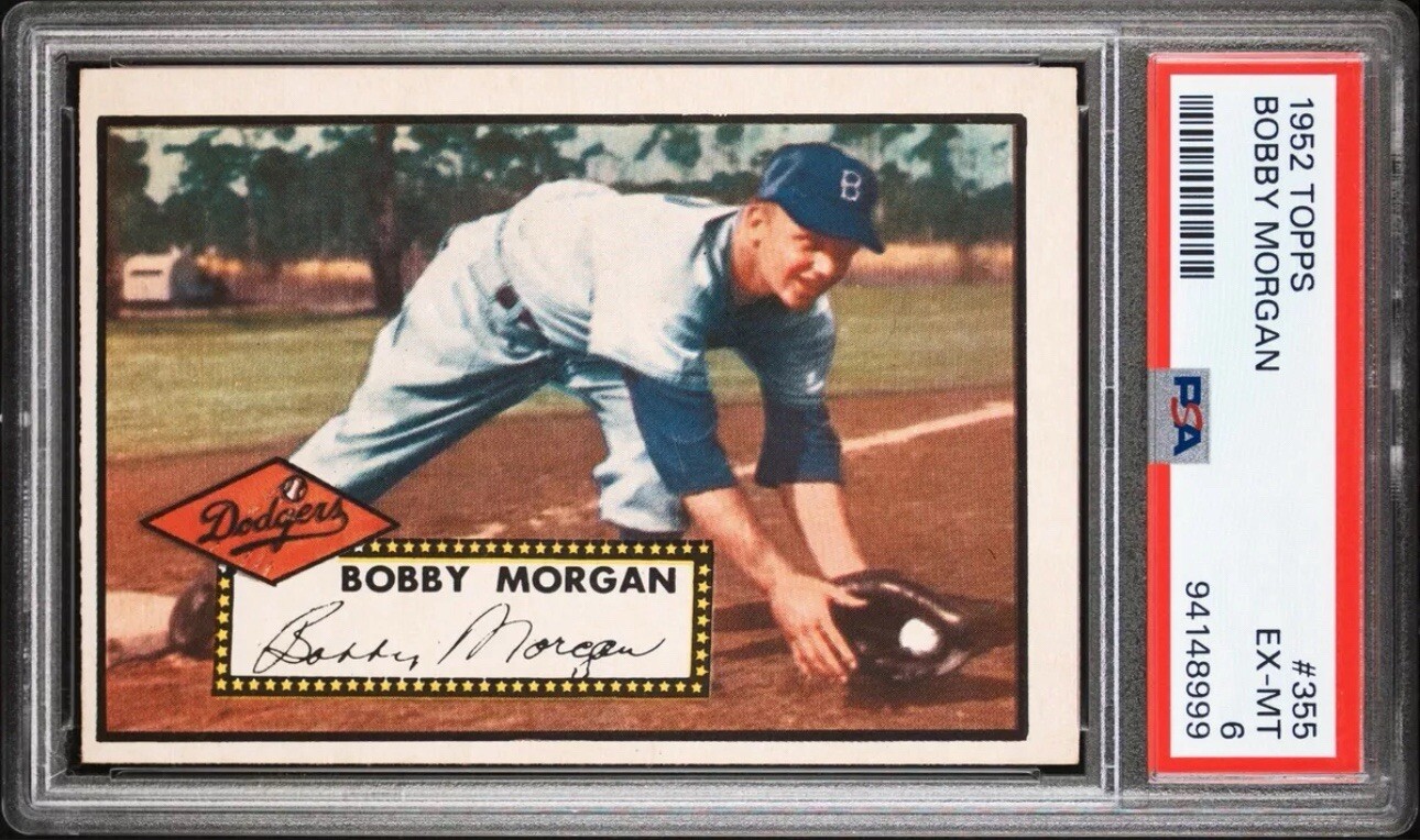 1952 Topps Baseball #355 Bobby Morgan PSA 6