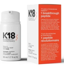 K18 Biomimetic Hairscience Leave-in Molecular Repair Hair Mask 50ml NEW & SEALED