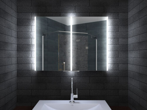 LED Badezimmerschrank spiegelschrank mit Sensor Steckdose Aluminium 140 x 70 - Bild 4 von 19