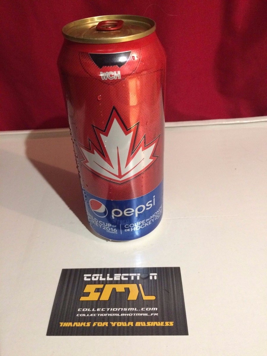 World Cup of Hockey 2016 WCH Promotional Pepsi Can Empty 473 ml