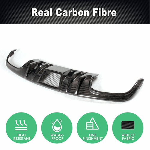 Difusor de carbono para Mercedes W204 C63AMG 08-11 parachoques trasero alerón trasero - Imagen 7 de 12
