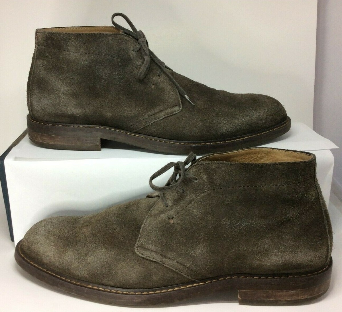 1901 Nordstrom Men\'s Grey Suede Leather Lace Oxford Loafers 8.5 1901 Nordstrom Men main image 2