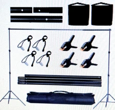 Backdrop Stand 6.5x10ft Photo Video Studio Adjustable Backdrop Stand for Part...