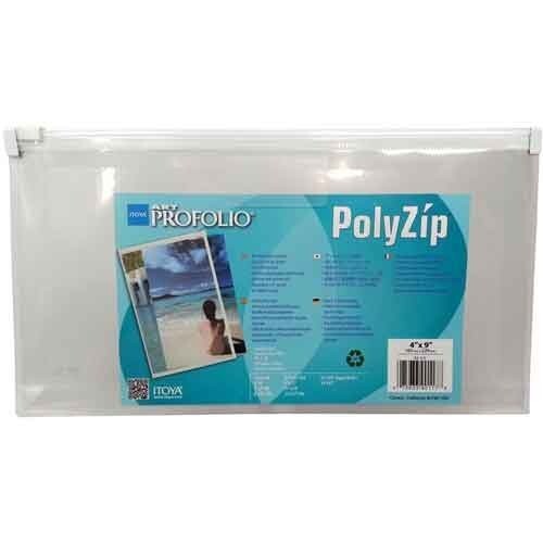 Itoya PolyZip Kunst & Foto Umschlag 4"X9" Klar Schule Büro Studio Student - Bild 1 von 1