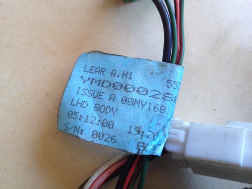 RANGE ROVER P38 WIRING HARNESS LOOM OPTION HIGHLINE RADIO AMPLIFIER & CD PLAYER - Picture 4 of 7