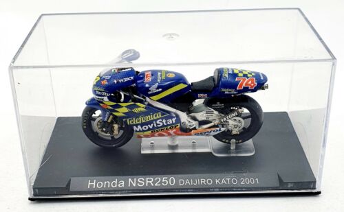 EBOND Moto Honda NSR250 Daijiro Kato 2001 - blu - Die cast - 1:24 - 0085. - Picture 1 of 1