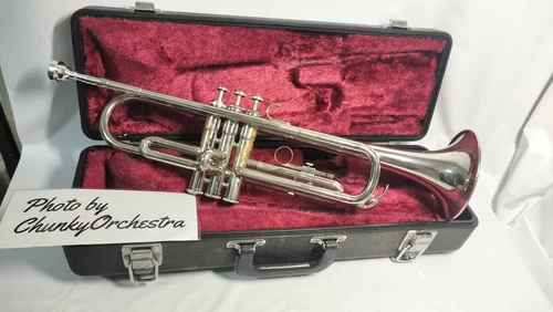 YAMAHA Trumpet YTR-1320 Nikkele silver with hard case for student practice #2125