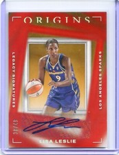 2023 Panini Origins WNBA LISA LESLIE LEGACY SIGNATURES RED AUTO /49 SPARKS SP