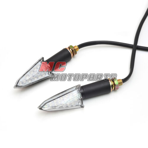 Black Arrow LED Turn Signal Light For Yamaha YZF R1 R6 R6S 06-08 09 10 11 Front - Picture 1 of 3