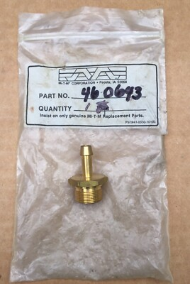 #ad Mi T M Nos Oem Hose Barb 46 0643. Mitm Factory Parts 460643. $28.04
