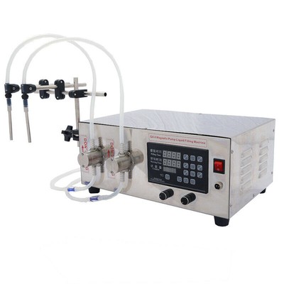 Semi-Automatic Double Nozzles Magnetic Pump Bottle Liquid FIlling Machine GX-II 