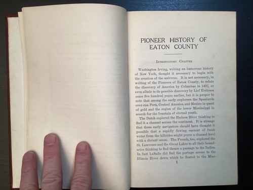 Pioneer History of Eaton County, Michigan, 1833-1866, Daniel Strange 1923 ex-lib - Picture 9 of 19