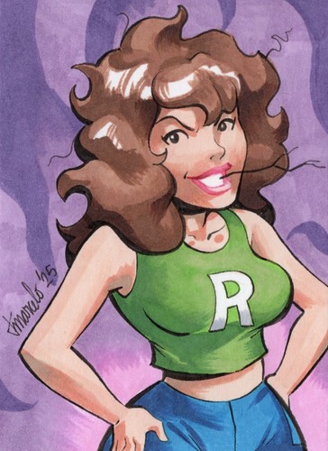 ORIGINAL Laff-A-Lympics - Daisy Mayhem 1/1 Hand Drawn Sketch Card ACEO Art - 第 1/3 張圖片