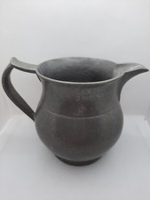 Vintage Wilton Columbia Handled Cast Pewter Tavern Pitcher 6" Tall Made in USA