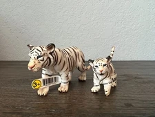Schleich WHITE TIGRESS & CUB Tiger Wildlife Figures 2003 Retired 14352 14353