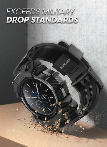 SUPCASE étui montre bracelet de montre neuf pour 2021 Samsung Galaxy montre 4 (46 mm) - Photo 17 sur 30