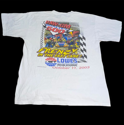 Vintage UAW-GM 500 Nascar Racing Tee Shirt XL Heating Up The Night