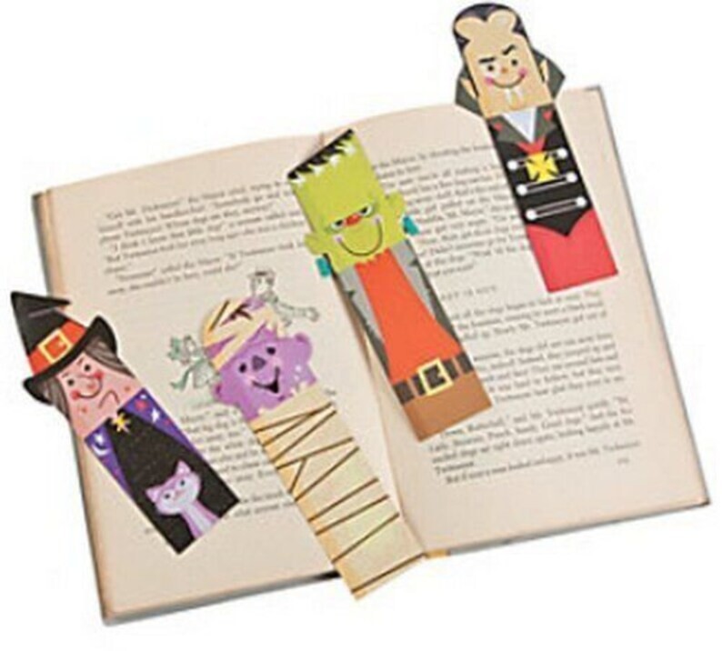 Pack of 12 - Halloween Bookmarks - Reading Book