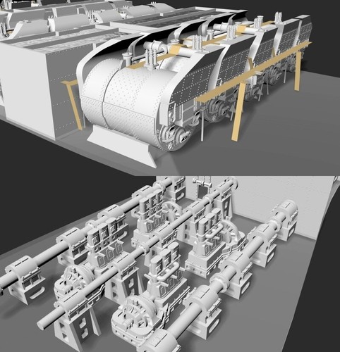 Tori Factory 1/200 Titanic Engine Set Resin Model Kit #FS-21 - Bild 12 von 24